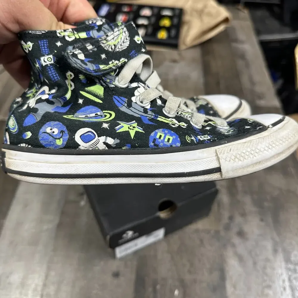 Converse Kids Size 13 A02967F Space Chuck Taylor Easy On Astronaut‎ Galaxy